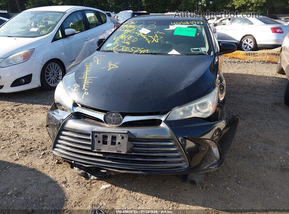 4T4BF1FK7GR531285 2016 TOYOTA CAMRY Black წინა პანელის ხედი