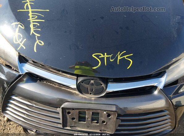 4T4BF1FK7GR531285 2016 TOYOTA CAMRY Black უკანა ხედი