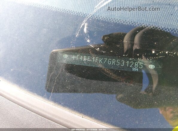 4T4BF1FK7GR531285 2016 TOYOTA CAMRY Black 