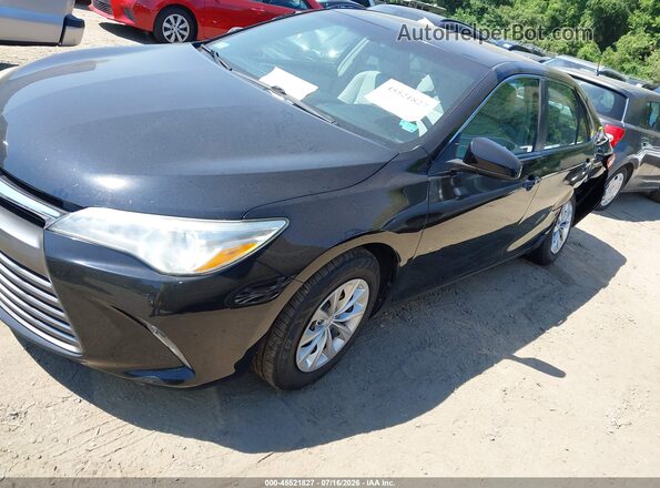 4T4BF1FK9GR524192 2016 TOYOTA CAMRY Black Առջևի ձախ երեք քառորդ տեսարան
