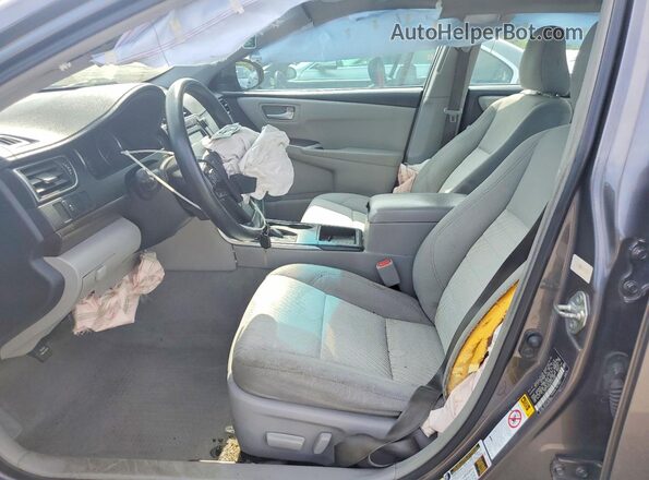4T4BF1FK9GR550386 2016 TOYOTA CAMRY Gray Вид салону спереду