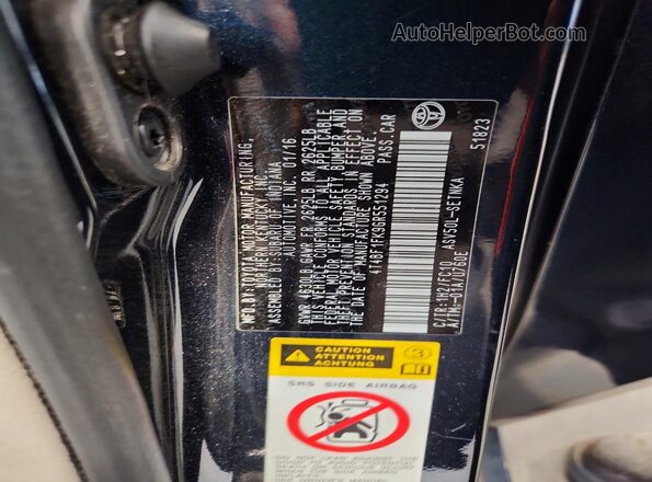 4T4BF1FK9GR551294 2016 TOYOTA CAMRY Black ძრავის განყოფილების ხედი