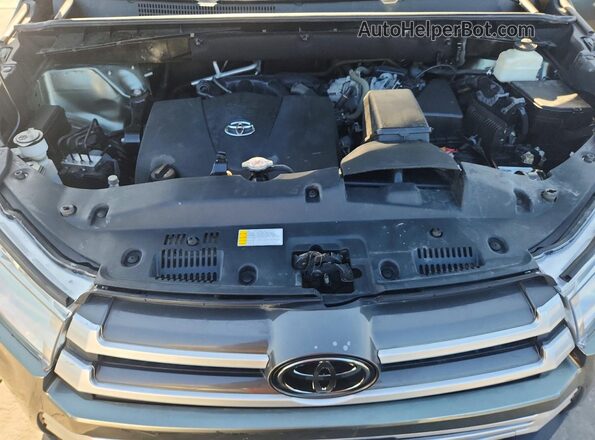 5TDJZRFH3KS940661 2019 TOYOTA HIGHLANDER Зеленый Вид наклейки с VIN-кодом