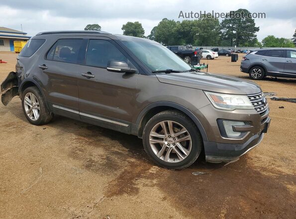 1FM5K7D89GGD35814 2016 FORD EXPLORER Tan Widok z przodu