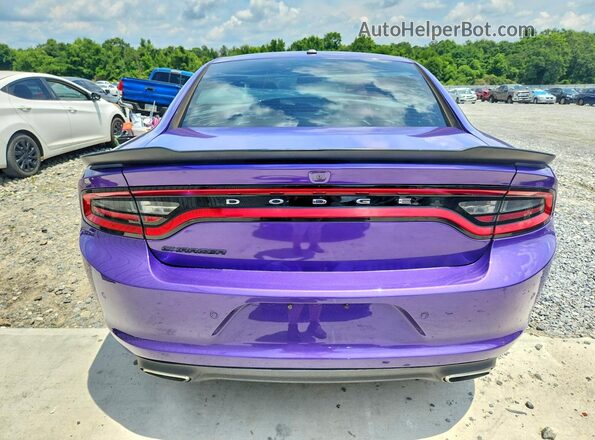2C3CDXBG7JH284717 2018 DODGE CHARGER Purple Vista interior delantera