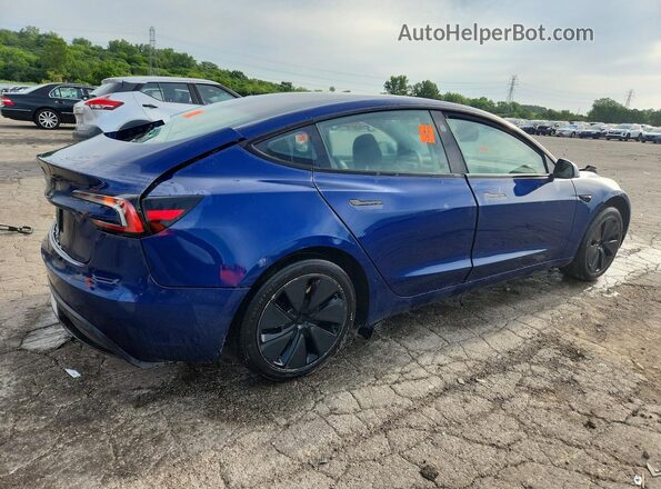 5YJ3E1EAXSF038068 2025 TESLA MODEL 3 Blue Przód prawy