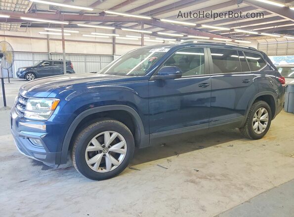 1V2UR2CA1KC571617 2019 VOLKSWAGEN ATLAS Blue Tył lewy