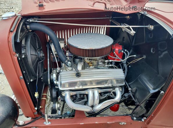 5032187 1932 FORD 1932 Burgundy უკანა სალონის ხედი