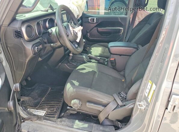 1C4HJXDG7LW133422 2020 JEEP WRANGLER Gray Widok deski rozdzielczej