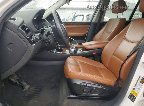 5UXWX9C59G0D85510 2016 BMW X3 White წინა პანელის ხედი