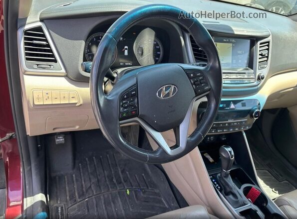 KM8J3CA22GU079540 2016 HYUNDAI TUCSON Красный Панорамный вид салона 360°