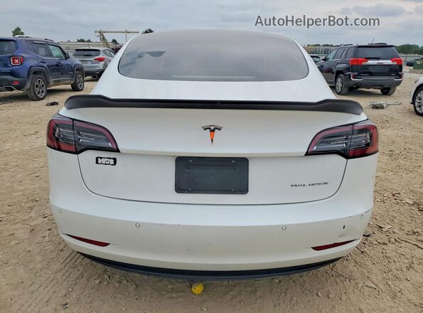 5YJ3E1EB3NF166164 2022 TESLA MODEL 3 Белый Вид салона спереди