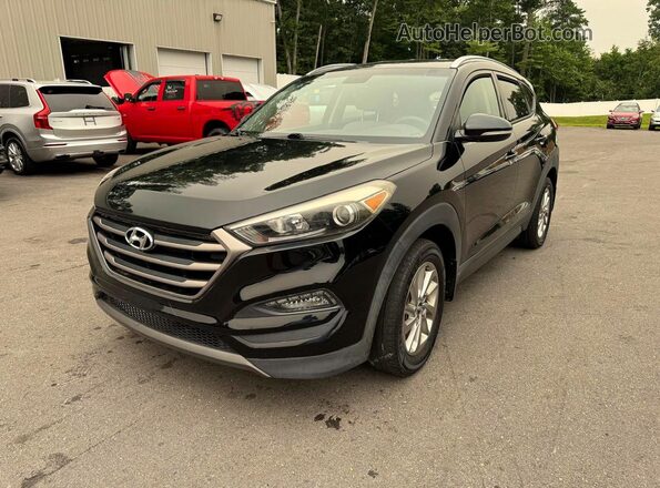 KM8J3CA29GU145985 2016 HYUNDAI TUCSON Black Հետևի ձախ
