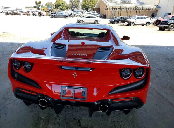 ZFF93LMA3M0267580 2021 FERRARI F8 Red Vista trasera