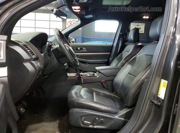 1FM5K8DH3JGB24878 2018 FORD EXPLORER Gray Widok deski rozdzielczej