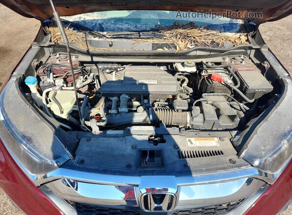 7FARW1H57JE033161 2018 HONDA CR-V Maroon ძრავის განყოფილების ხედი