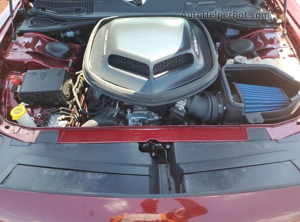 2C3CDZFJ4HH665419 2017 DODGE CHALLENGER Maroon Engine compartment view