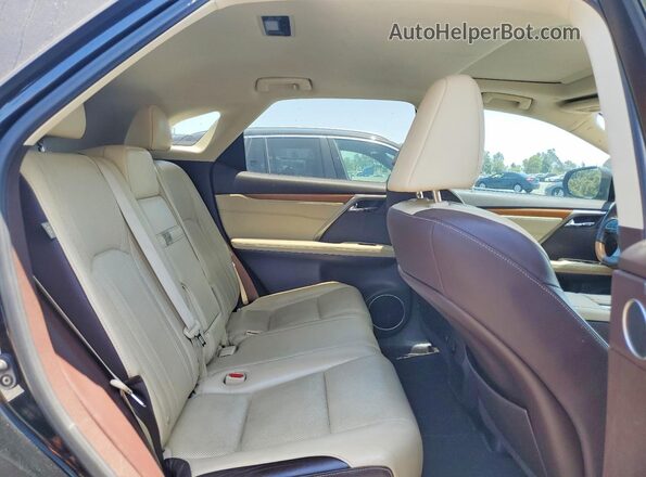 2T2BZMCAXGC007480 2016 LEXUS RX Черный Вид задней части салона