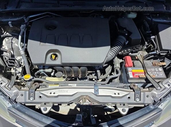 5YFBURHE6HP592037 2017 TOYOTA COROLLA Gray წინა პანელის ხედი