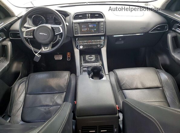SADCL2BN5HA496416 2017 JAGUAR F-PACE Gray Widok zestawu wskaźników