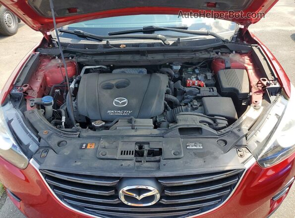 JM3KE4BY7G0701527 2016 MAZDA CX-5 Red ძრავის განყოფილების ხედი
