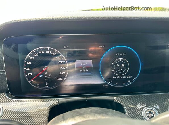 WDDZF6EB6JA302817 2018 MERCEDES-BENZ E White Widok deski rozdzielczej