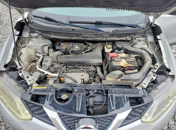 KNMAT2MV8GP650497 2016 NISSAN ROGUE Серебряный Вид подкапотного пространства