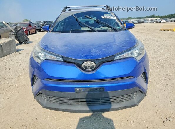 NMTKHMBX4JR047287 2018 TOYOTA C-HR Blue Вид ззаду