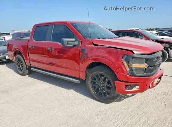 1FTEW2KP7RKD02378 2024 FORD F150 Burgundy Դիմացի տեսք