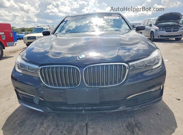 WBA7E4C50JGV23989 2018 BMW 7 SERIES Black Widok z tyłu