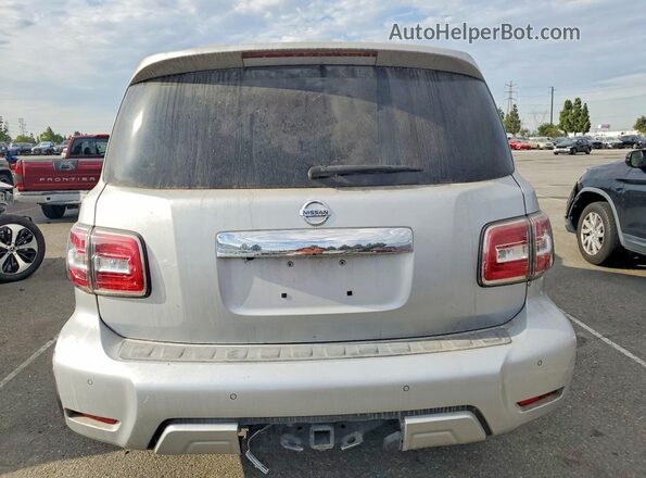 JN8AY2ND8J9052420 2018 NISSAN ARMADA Silver Widok wnętrza z przodu