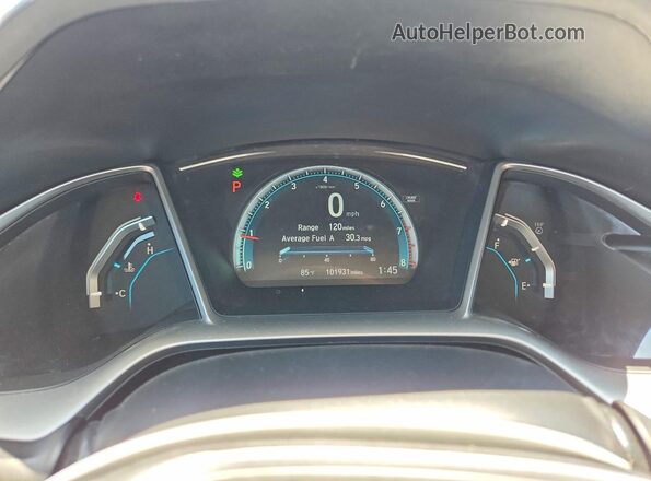 2HGFC2F76JH543594 2018 HONDA CIVIC Black Vista de los asientos traseros