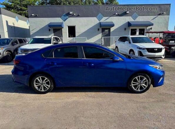 3KPF24AD4NE464503 2022 KIA FORTE Blue Vista interior de 360 grados