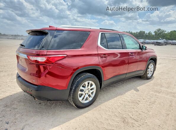 1GNERGKW5JJ273153 2018 CHEVROLET TRAVERSE Темно-бордовый Передняя правая четверть
