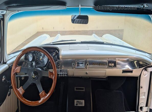 VC57K102611 1957 CHEVROLET BEL White Вид задніх сидінь
