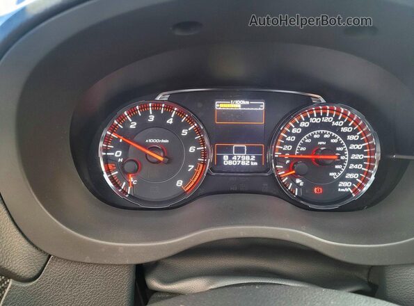 JF1VA1A63L9807890 2020 SUBARU WRX Угольный Вид щитка приборов