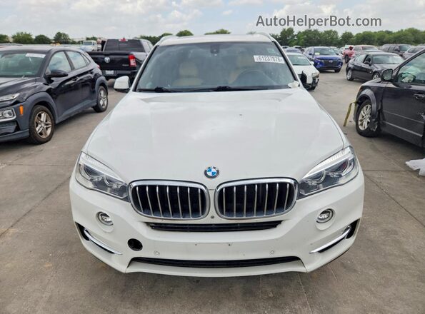5UXKR2C53J0X10334 2018 BMW X5 White Widok z tyłu