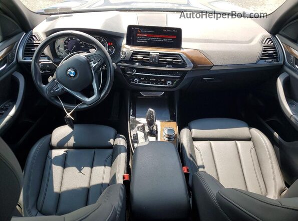 5UXTR9C52KLD90813 2019 BMW X3 Blue Vista del cuadro de instrumentos