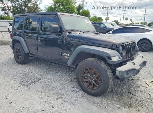 1C4HJXDG4LW325302 2020 JEEP WRANGLER Black Front view