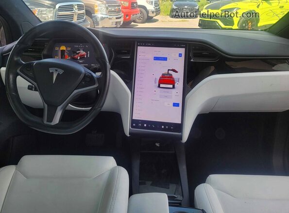 5YJXCAE22KF189454 2019 TESLA MODEL X Red Հետևի նստատեղերի տեսք