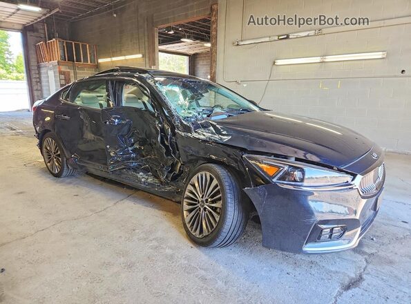 KNALC4J13J5097215 2018 KIA CADENZA Blue Вид спереду