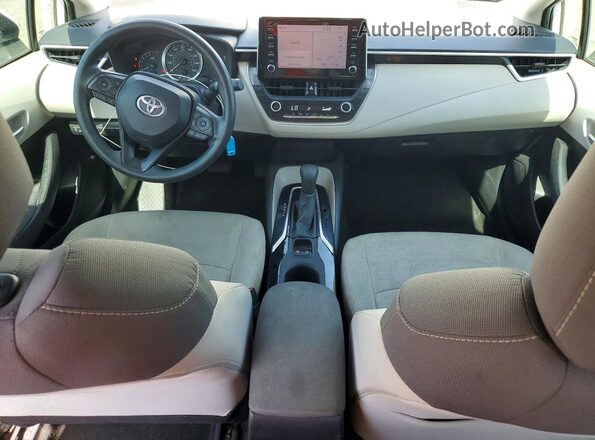 5YFEPRAEXLP042895 2020 TOYOTA COROLLA White ხელსაწყოთა პანელის ხედი