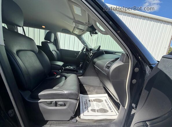 JN8AY2AC6M9145552 2021 NISSAN ARMADA Black Widok z tyłu