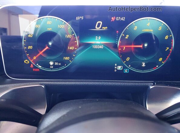 W1N4M4HB7LW041965 2020 MERCEDES-BENZ GLB-CLASS Black Հետևի նստատեղերի տեսք