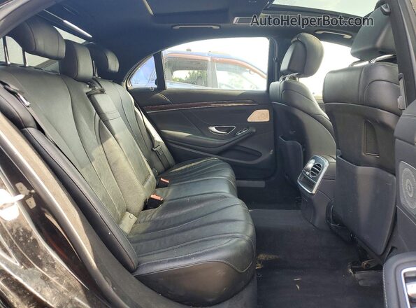 WDDUG6DB6HA302643 2017 MERCEDES-BENZ S Black Widok wnętrza z tyłu