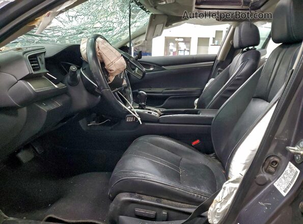 2HGFC1F76JH640966 2018 HONDA CIVIC Gray წინა პანელის ხედი