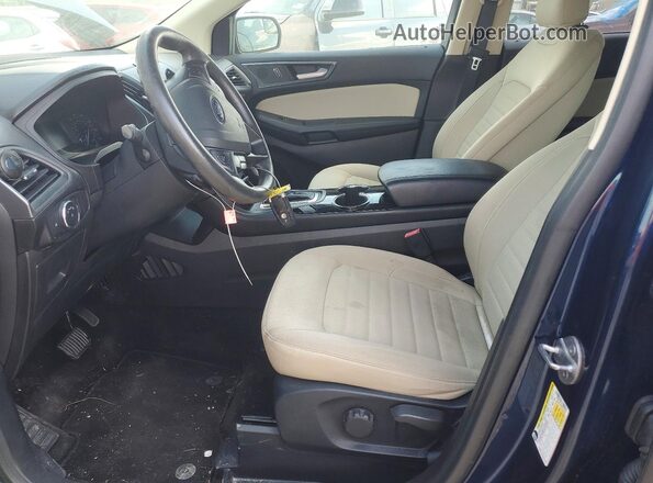 2FMPK3G95HBC52282 2017 FORD EDGE Blue Вид панелі приладів