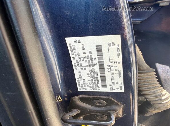 1FTEW1E55KKE92448 2019 FORD F150 Blue Widok wnętrza z tyłu