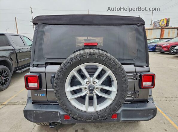 1C4JJXP65MW749934 2021 JEEP WRANGLER Gray Вид салону спереду