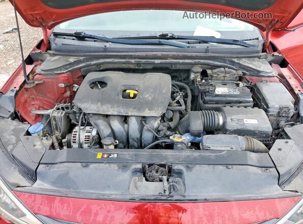 5NPD84LF8KH420158 2019 HYUNDAI ELANTRA Red ძრავის განყოფილების ხედი